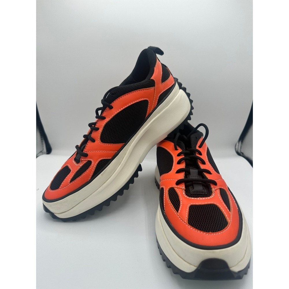 Converse Run Star Veloz Low Womens Sz 10.5 Black Orange Athletic Shoes Sneakers
